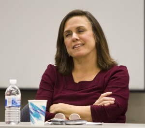 Jeanne Herb, Director of Policy, Planning & Science speaks at a December 2, 2009 meeting of the DEP's own Environmental Justice Advisory Council