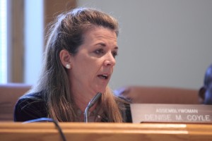 Assemblywoman Coyle carried fertilizer industry water during hearing. She was not alone.