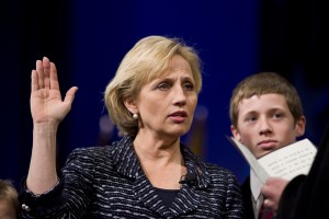 Lt. Gov. Kim Guadagno takes the oath of Office