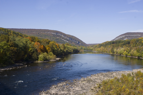 Delaware River (looking north towards watergap)