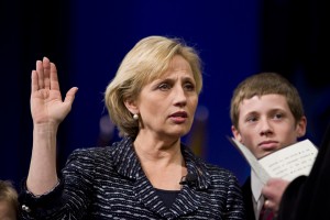 Lt. Gov. and Regulatory Czar, Kim Guadagno, takes the Oath of Office