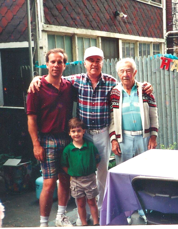 Four generations of Wolfe men (July 1994)