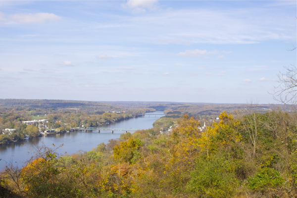 Goat Hill Lookout (north) - Lambertville Bridge