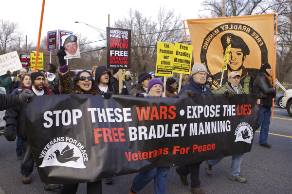 Manning Support March - Ft. Meade (Maryland)  12/17/11