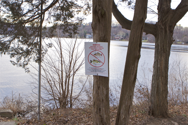 Pompton Lake - fish unsafe to eat due to toxic mercury from Dupont plant