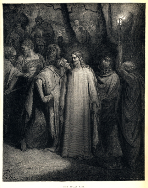 "The Judas Kiss" (1866) by Gustave DorÃ©.