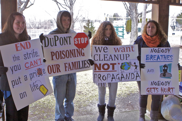 Rally before EPA RCRA permit hearing (1/5/12)