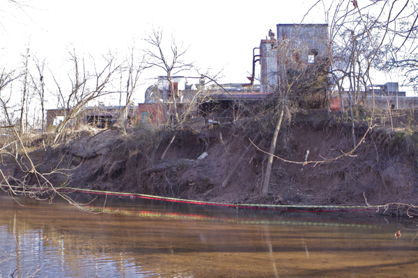 PCBs in areas known to be used for the storage of PCBs, in banks of Quequacommisacong Creek, in the sediment (sludge) of a discharge pipe from the facility and in the sediment downstream of the facility outfalls,