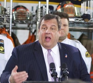 Gov. Christie nearing the end of his Blue Fleece phase, spins at Union Beach Press Conference (Feb. 5, 2013)