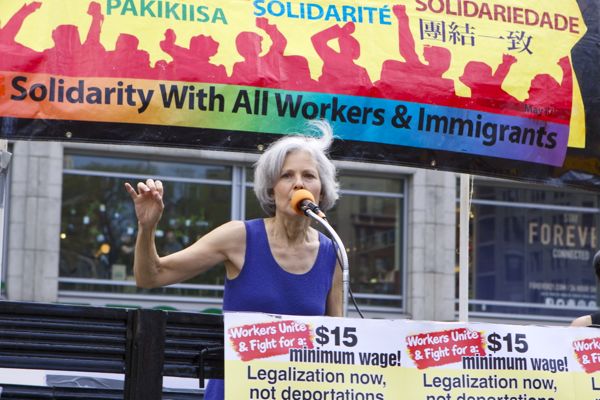 Jill Stein speaks at May Day celebration in NY City
