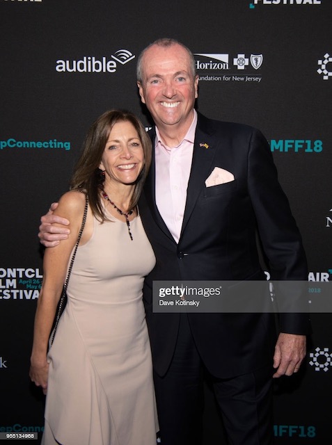 MONTCLAIR, NJ - MAY 05:  New jersey Governor Phil Murphy and his wife First Lady Tammy Murphy attend the Montclair Film Festival on May 5, 2018 in Montclair, NJ.  (Photo by Dave Kotinsky/Getty Images for Montclair Film Festival)