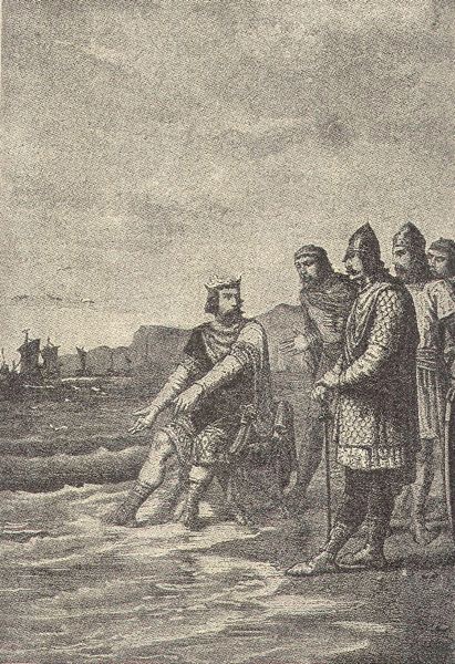 King Canute rebukes his Courtiers (coastal planners!)