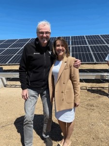 NJ Gov. Murphy gives new Sierra Club Chapter Director a hug. She has been a disaster and total cheerleader.